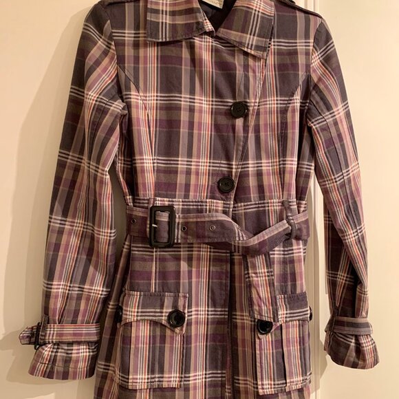 Trench coach, checkered pattern - Picture 2 of 8